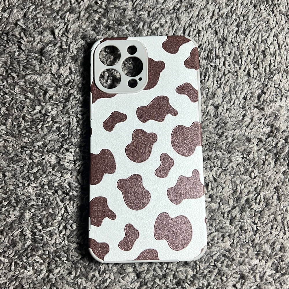 Cow print iPhone 13 Pro Max phone case